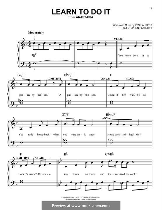 Learn To Do It: Für Klavier by Lynn Ahrens, Stephen Flaherty