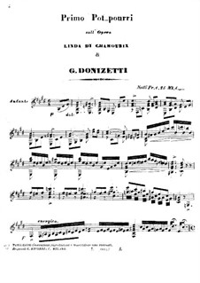 Potpourris über 'Linda di Chamounix' von Donizetti: Potpourri Nr.1 by Pietro Tonassi