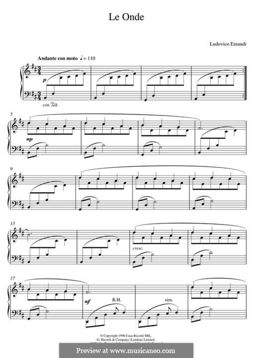 Le Onde: Für Klavier by Ludovico Einaudi