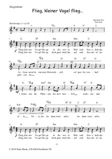 Flieg, kleiner Vogel flieg..., Op.6: Singstimme by Paul Nutt