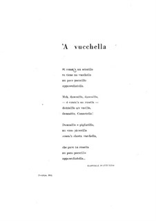 A Vucchella: Für Stimme und Klavier by Francesco Paolo Tosti