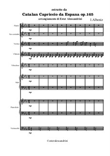 Nr.5 Capricho Catalán: Extract – partitura e parti by Isaac Albéniz