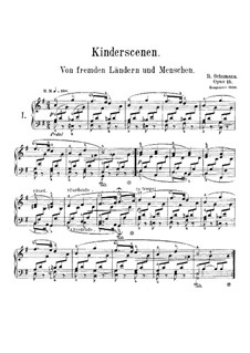 Nr.1 Von fremden Ländern und Menschen: Für Klavier by Robert Schumann