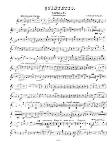 Quintett für Blasinstrument und Klavier in F-Dur, Op.55: Hornstimme by Anton Rubinstein