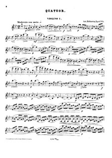 Quartett für Streicher Nr.5 in B-Dur, Op.47 No.2: Violinstimme I by Anton Rubinstein