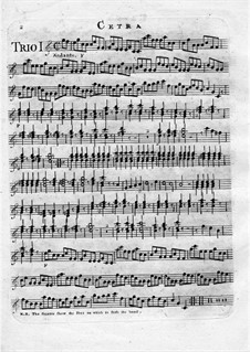 Sechs Trios für zwei Violinen und Zither: Zitherstimme by Giovanni Battista Canaletti