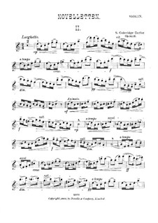 Nr.2: Für Violine und Klavier – Solostimme by Samuel Coleridge-Taylor