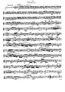 Quartett für Flöte und Streicher Nr.3 in C-Dur, Op.37: Violinstimme by Raphael Dressler
