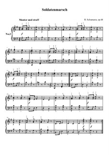 Nr.2 Soldatenmarsch: Für Klavier by Robert Schumann