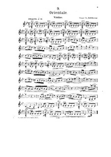 Nr.9 Orientale: Solostimme by César Cui