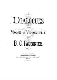 Dialoge für Violine und Cello: Cellostimme by Benoit Constant Fauconier