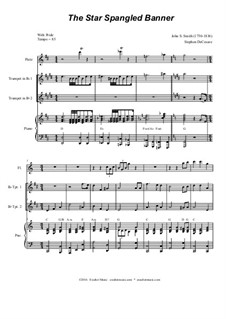Instrumental version: Duet for Bb-trumpet by John Stafford Smith