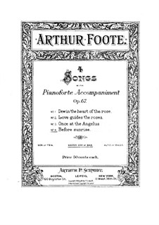 Vier Lieder, Op.67: No.4 Before Sunrise by Arthur  Foote