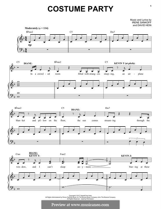 Costume Party: Für Stimme und Klavier by Irene Sankoff, David Hein