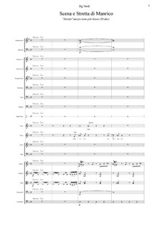 Fragmente: Scena e Stretta Manrico (H-dur) by Giuseppe Verdi
