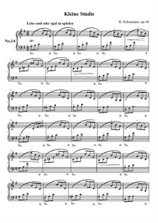 Nr.14 Kleine Studie: Für Klavier by Robert Schumann
