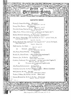 Die Bekehrte, Op.13 No.1: in D-Dur by Max Stange