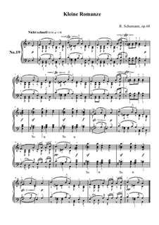 Nr.19 Kleine Romanze: Für Klavier by Robert Schumann