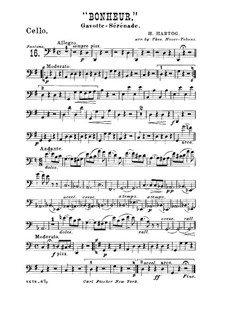 Bonheur. Gavotte-Serenade: For string quintet – cello part by Henri Hartog