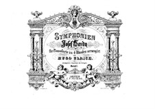 Sinfonien (Sammlung): Band I. Version für Klavier, vierhändig by Joseph Haydn