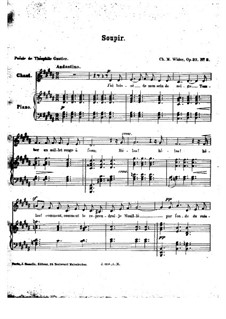 Six Melodies. No.3 Soupir, Op.37: Six Melodies. No.3 Soupir by Charles-Marie Widor
