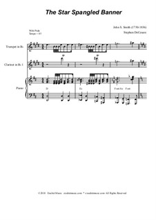 Instrumental version: For clarinet choir by John Stafford Smith