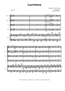 Lacrimosa: Für Streichquartett by Wolfgang Amadeus Mozart