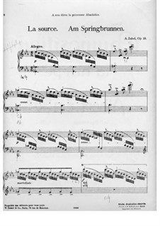 Am Springbrunnen, Op.23: Für Klavier by Albert Zabel
