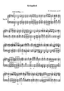 Nr.31 Kriegslied: Nr.31 Kriegslied by Robert Schumann