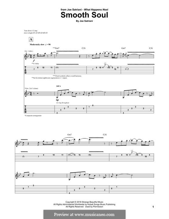 Smooth Soul: Für Gitarre mit Tabulatur by Joe Satriani