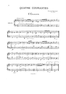 Quatre courantes: Für Orgel by Girolamo Frescobaldi