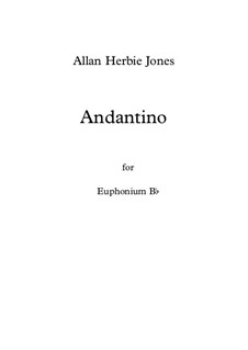 Andantino: For euphonium TC by Allan Herbie Jones