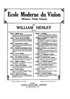 Modern Violin School, Op.51: Buch II by William Ernest Henley