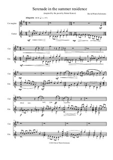 Serenade in the summer residence (Serenata nella residenza estiva): For cor anglais and guitar by David W Solomons