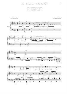 Pierrot: Für Stimme und Klavier by Claude Debussy