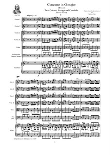 Konzert für zwei Mandolinen und Streicher in G-Dur, RV 532: Vollpartitur, Stimmen by Antonio Vivaldi