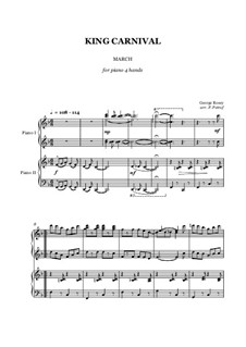 King Carnival March - piano 4 hands: King Carnival March - piano 4 hands by George Rosey