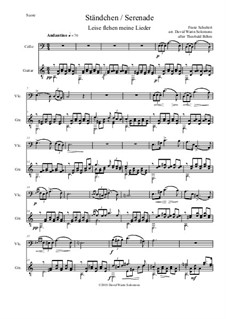 Nr.4 Ständchen: For cello and guitar (after Theobald Böhm) by Franz Schubert