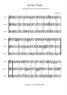 Luft für 3 Viols: Luft für 3 Viols by Unknown (works before 1850)