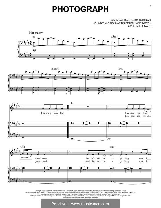 Photograph: Für Stimme und Klavier by Ed Sheeran, John McDaid