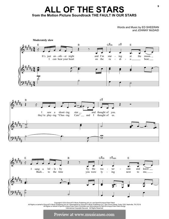 All of the Stars: Für Stimme und Klavier by Ed Sheeran, John McDaid
