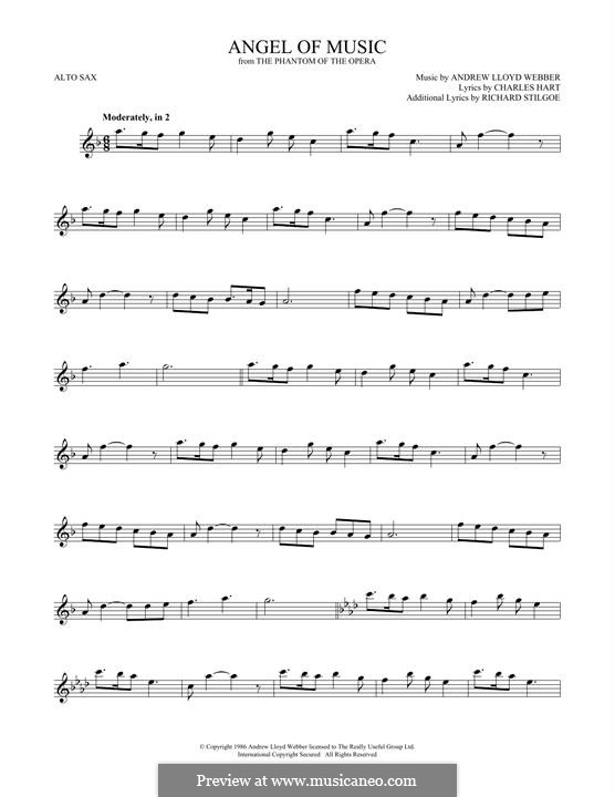 Angel of Music: Für Altsaxophon by Andrew Lloyd Webber