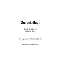 Susockrilege: For recorder quartet by Tylman Susato