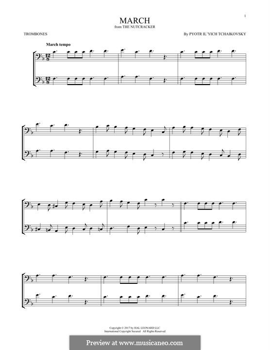 Nr.2 Marsch: For two trombones by Pjotr Tschaikowski