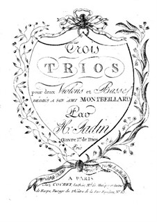 Drei Streichtrios, Op.1a: Violinstimme II by Hyacinthe Jadin