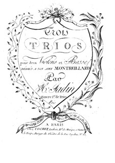 Drei Streichtrios, Op.1a: Cellostimme by Hyacinthe Jadin