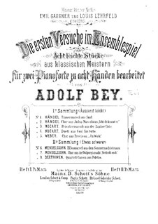 Acht leichte Stücke: Heft II – Klavierstimme II by Felix Mendelssohn-Bartholdy, Ludwig van Beethoven