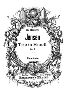 Klaviertrio, Op.4: Vollpartitur by Gustav Jensen