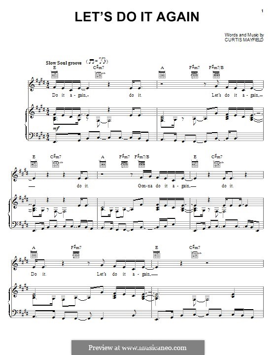 Let S Do It Again The Staple Singers Von C Mayfield Auf Musicaneo musicaneo