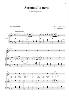 Serenatella nera: For tenor and piano by Eduardo di Capua, Salvatore Gambardella